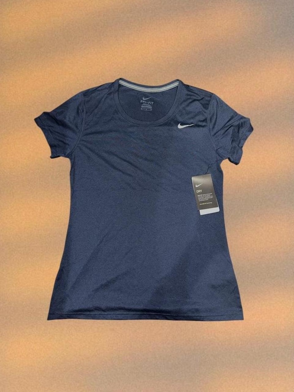 Nike Women's Navy Short-Sleeve Dri-FIT Tee